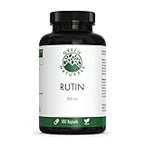 Rutin (180 Kapseln á 500mg) - deutsche Herstellung – 100% Vegan & Ohne Zusätze - Vorrat für 6 Monate. Bonus Venen Ratgeber (eBook)