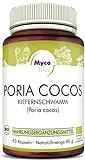 Poria Cocos Pilzpulver-Kapseln | Superfood vegan | 93 Pilzpulver-Kapseln je 800mg Pulver