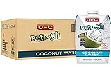 UFC Reines Kokoswasser 100% Pure Kokosnusswasser Thailand 1 Litre Packung (Packung mit 6 Stücken)