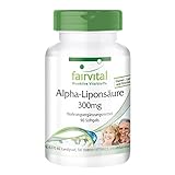 Alpha Liponsäure Kapseln 300mg (Alpha-lipoic acid, ALA) - für 3 Monate - HOCHDOSIERT - 90 Softgels