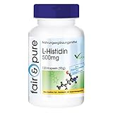 L-Histidin 500mg - vegan - ohne Magnesiumstearat - Aminosäure - 120 Histidin-Kapseln