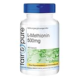 L-Methionin 500mg - vegan - hochdosiert - ohne Magnesiumstearat - 180 Kapseln