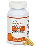 Vihado Coenzym Q10 Kapseln hochdosiert – ergänzt durch B-Vitamine und Biotin für Energiestoffwechsel – mit Vitamin E gegen oxidativen Stress – ideale Nahrungsergänzung als 3-Monatskur