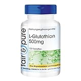 L-Glutathion 500mg - reduziert - hochdosiert - vegan - ohne Magnesiumstearat - 120 L-Glutathion-Tabletten
