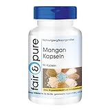 Mangan Kapseln - 4mg als Mangangluconat - gut resorbierbar durch Gluconatform - vegan - ohne Magnesiumstearat - 90 Kapseln